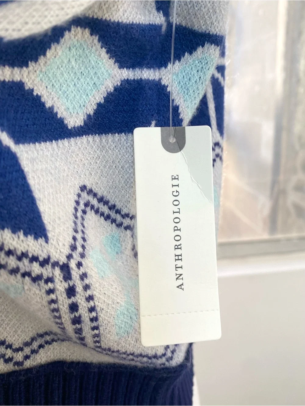 Anthropologie NWT Fair Isle Maeve Cropped Cardigan Sweater, Size XS